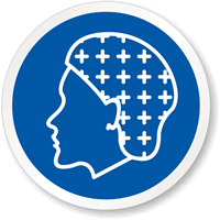 Hairnet Required Symbol Safety Label