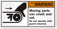 Moving Parts Can Crush Cut Do Not Operate