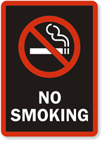 No Smoking Label