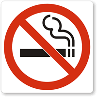 No Smoking Label