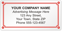 Advertising Label