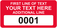 Rectangular Custom Template  Numbering