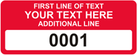 Rectangular Custom Template  Numbering