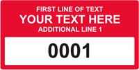 Rectangular Custom Template  Numbering