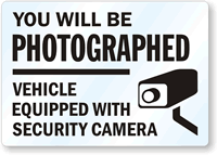 Video Surveillance You Will Be Photographed Label