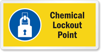 Chemical Lockout Point Label