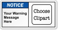 Custom Message ANSI Notice Label