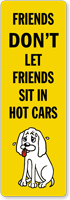 Dont Leave Dog In Car Back Of Sign Decal