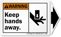 Warning Label Detachable Arrow