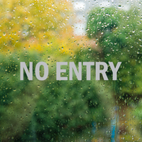 No Entry Vinyl Die Cut Glass Window Decal