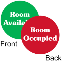 Room Occupied / Available 2 Sided Magnetic Status Labels