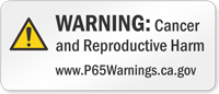 Short Form Prop 65 Warning Label