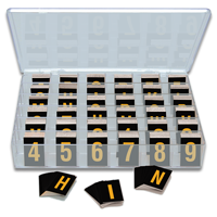 Kit 1 Inch Tall Yellow and Black