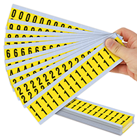 Vinyl Cloth 0 9 Number Kit