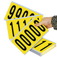 Vinyl Cloth 4 Inch Character Height 0 9 Number Kit