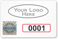 Create Security Tamper Evident Hologram Permit Decals with Logo