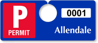 ToughTag™ Big Numbers Parking Permits