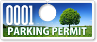 PhotoTag™ Mirror Parking Permits (non blocking)