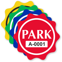 Park Wavy Circle Shaped Sticker