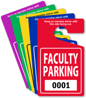 ToughTag™ Standard Sized Rearview Mirror Hang Tag