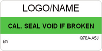 Calibration Seal  Void if Broken Label
