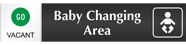 Baby Changing Area (with graphic) - Vacant/Occupied Slider Sign