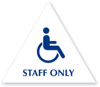 Staff Only Men (Accessible Pictogram)