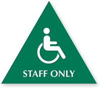 Staff Only Men (Accessible Pictogram)