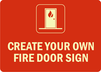 Create Your Own Glowing Fire Door Sign