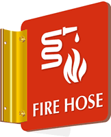 Fire Hose (with fire hose symbol) Sign