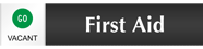 First Aid - Vacant/Occupied Slider Sign