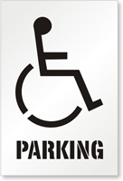 Handicap Parking (With Graphic) Sign