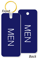 MEN Bathroom Keychain, Double-Sided