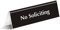 No Soliciting Sign