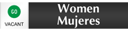 Bilingual Women Mujeres - Vacant/Occupied Slider Sign