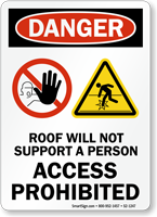 Access Prohibited OSHA Danger Sign