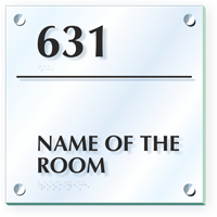 Add Your Room Name And Number Custom ClearBoss Sign