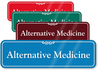 Alternative Medicine Showcase Hospital Sign