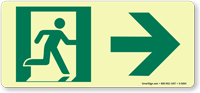Glowsmart™ Directional Emergency Sign Arrow Right Sign