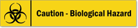 Caution: Biological Hazard Stacking Magnetic Door Sign