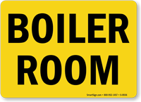 Boiler Room Sign