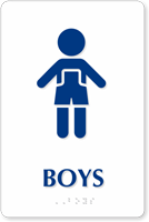 Boys Restroom Sign