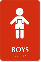 Boys Restroom Sign