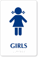 Girls Restroom Sign