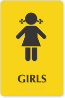 Girls Restroom Sign