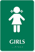 Girls Restroom Sign