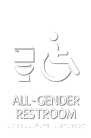 Esquire All-Gender Restroom Sign