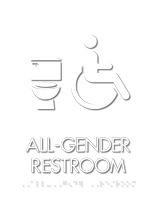 Apex All-Gender Restroom Sign