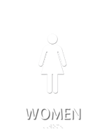 Women Graphic Braille Sign