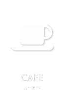 Café TactileTouch Braille Sign